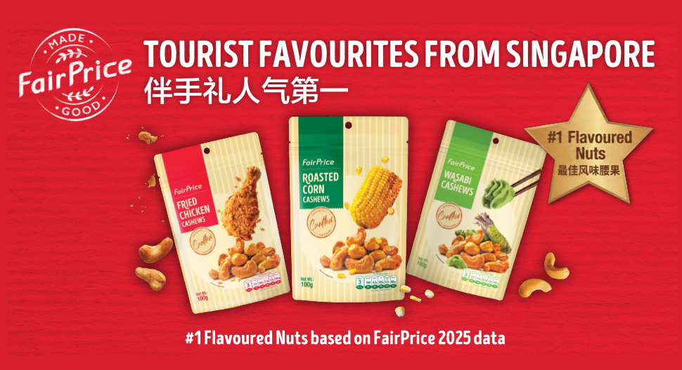 FairPrice Housebrand Nuts - Tourist Favourites from Singapore