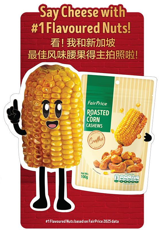 Housebrand-Nuts-Tourist-Fav-Mascot-Apr2026 FairPrice Housebrand Nuts - Mascot - Tourist Favourites from Singapore