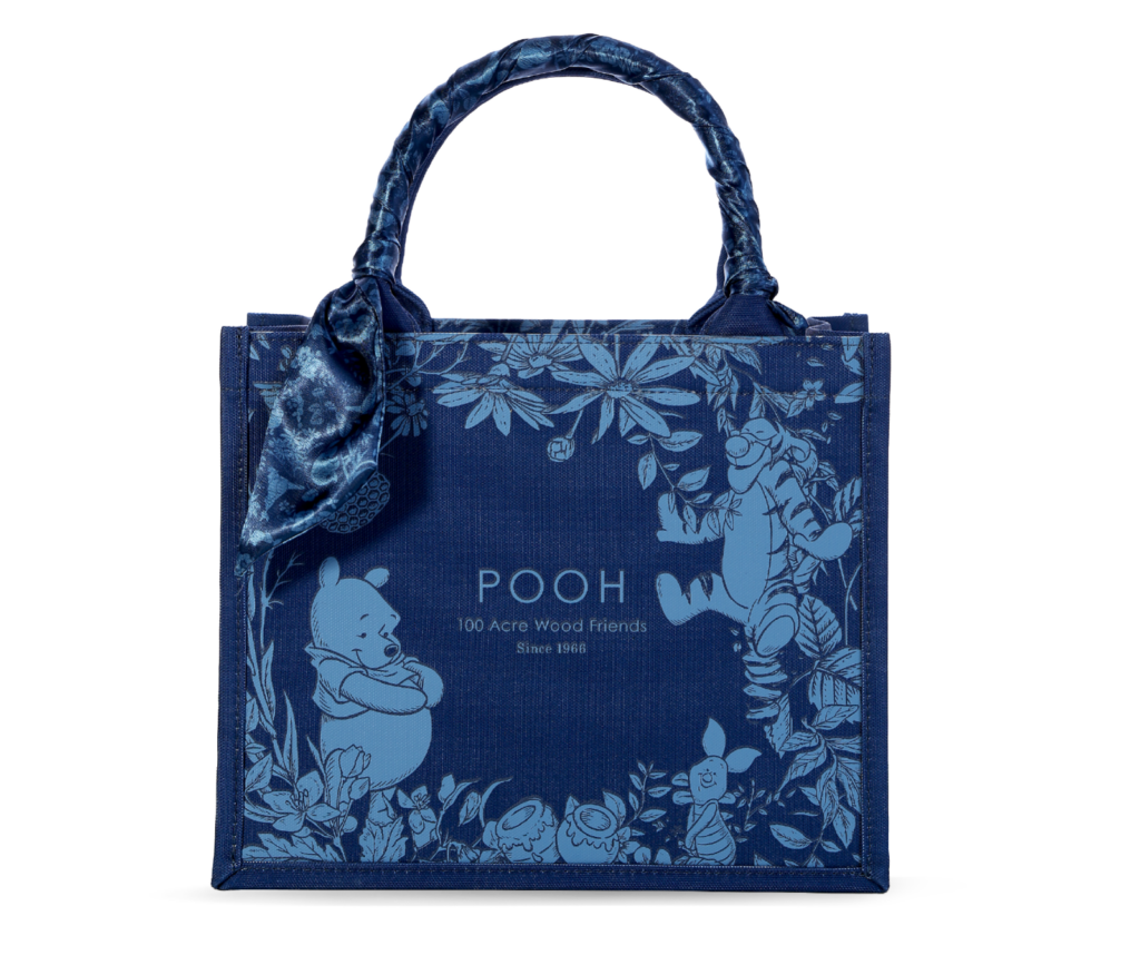 SKU-Winnie-The-Pooh-Tote Bag with Scarf (Blue)_ FairPrice Loyalty Programme - Winnie the Pooh - Tote Bag with Scarf (Blue)