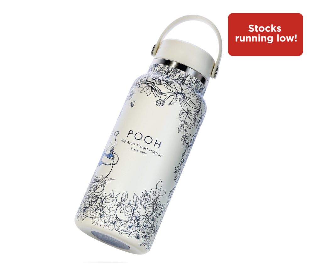 SKU-Winnie-The-Pooh-1000ML Insulated Flask-LowStock-v2 FairPrice Loyalty Programme - Winnie the Pooh - 1000ML Insulated Flask